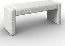 Sitzbank Andrea Weiß Bouclé Gepolstert