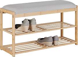 Sitzbank Bradley Grau/Naturfarben