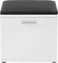 Sitzbank BYLIVING "Jakob", schwarz-weiß 