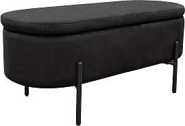 Sitzbank BYLIVING "NOVA", schwarz,