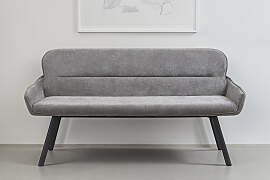 Sitzbank BYLIVING "Rico", dunkelgrau,