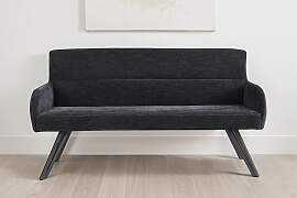 Sitzbank BYLIVING "Tino", schwarz,