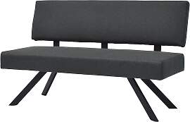 Sitzbank BYLIVING "TORONTO", dunkelgrau, 