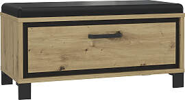 Sitzbank FORTE "Trondheim", schwarz