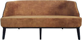 Sitzbank gepolstert mit Rückenlehne MONA Webstoff 