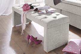 Sitzbank HOME AFFAIRE "Claire", grau