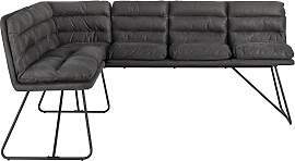 Sitzbank Kona Dunkelgrau Webstoff Gepolstert