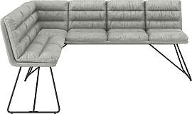 Sitzbank Kona Hellgrau Webstoff Gepolstert