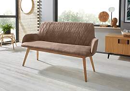 Sitzbank OTTO HOME "Brest", grau (taupe, 