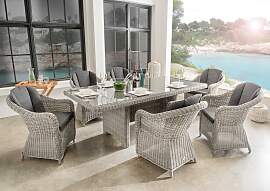 Sitzgruppe DESTINY "Malaga Luna", weiß