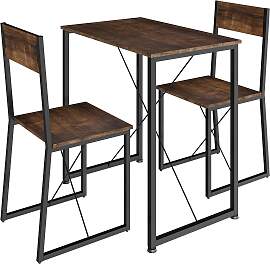 Sitzgruppe Margate - Industrial Holz dunkel,