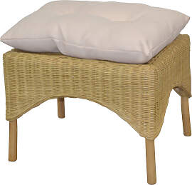Sitzhocker, beige, B:53cm H:39cm T:40cm,