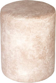 Sitzhocker creme Wildlederoptik exclusiv von