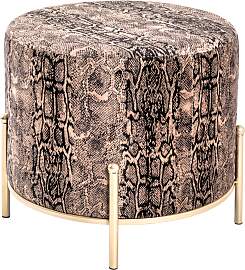 Sitzhocker HAKU, braun, B:48cm H:40cm T:48cm,