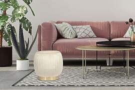 Sitzhocker KAYOOM "Hocker Lilje, Edler Touch