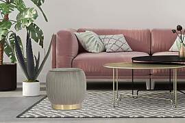 Sitzhocker KAYOOM "Hocker Lilje, Edler Touch