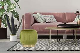 Sitzhocker KAYOOM "Hocker Lilje, Edler Touch