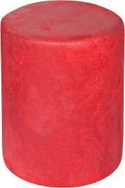 Sitzhocker rot Wildlederoptik exclusiv von Kaikoon