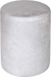 Sitzhocker silber Wildlederoptik exclusiv von