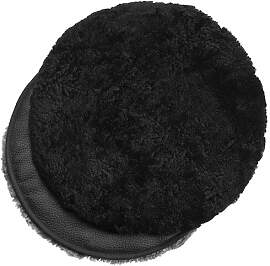 Sitzkissen Fell rund Black
