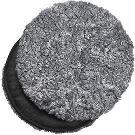 Sitzkissen Fell rund Graphite
