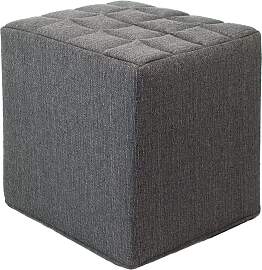 Sitzwürfel grau Stoff  Styroporkern 40 cm x 40 cm 