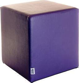 Sitzwürfel Lila Maße: 39 cm x 39 cm x 44 cm