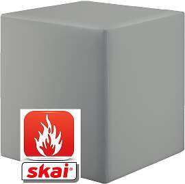 Sitzwürfel platin grau B1 schwer entflammbar 43