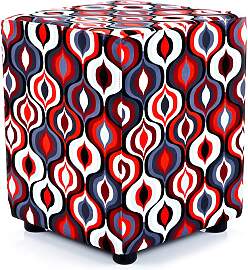 Sitzwürfel rot koralle exclusiv von Kaikoon