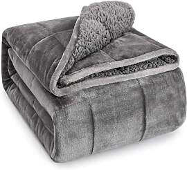 Sivio Sherpa Fleece Gewichtsdecke für Erwachsene, 