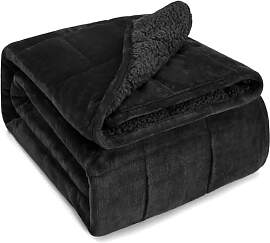 Sivio Sherpa Fleece Gewichtsdecke für Erwachsene, 