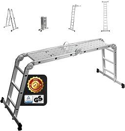 siwitec Mehrzweckleiter 4 x 3 Stufen, Leiter mit 2 