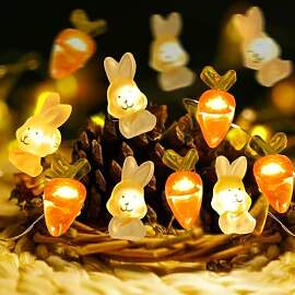 SIXIUDIA Lichterkette Ostern Batterie, 20er LED