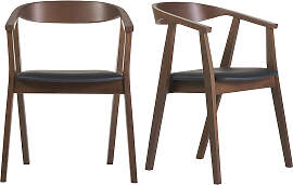 Skandinavische Designstühle in Schwarz und