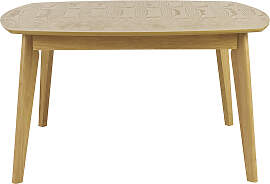 Skandinavischer quadratischer Esstisch in hellem