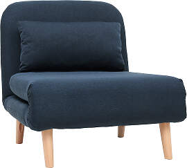 Skandinavischer Schlafsessel aus dunkelblauem