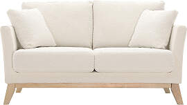 Skandinavisches 2-Sitzer-Sofa mit abnehmbarem