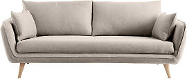 Skandinavisches 3-Sitzer-Sofa beige CREEP