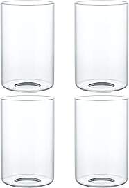 Skelang Klarer Lampenschirm ohne Lippen aus Glas,