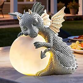 SKIKHN Dekofigur Drache, Drachen Figuren