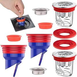 SKJJM 4 Stück Geruchsverschluss Dusche, 30-53 mm