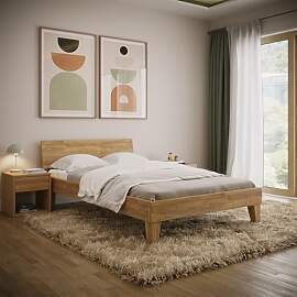 skølm Asgard Massivholzbett 120x200 cm -