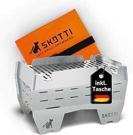 SKOTTI Mini, Holzkohlegrill, Campinggrill