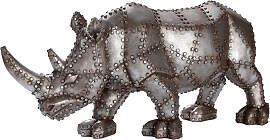 Skulptur GILDE "Figur Nashorn Rhino",