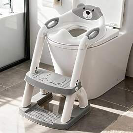 SKYROKU 2 in 1 Wc Treppe Kinder mit Toilettensitz
