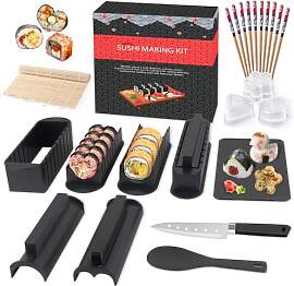 SKYSER Sushi Maker set, 20 Artikel Kit für