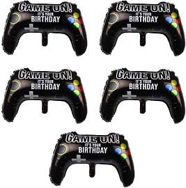 SLAXJNE 5 Stück Game-Controller-Luftballons,