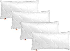 sleepling 4er Set Kopfkissen 40x80 cm, Allergiker
