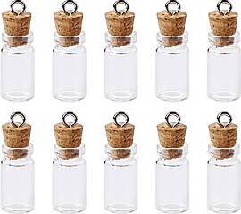 Sliverdew 10 Stück kleine Glasflaschen 1ml mit
