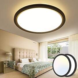 slochi 2 Stück Deckenlampe LED 23CM, 18W